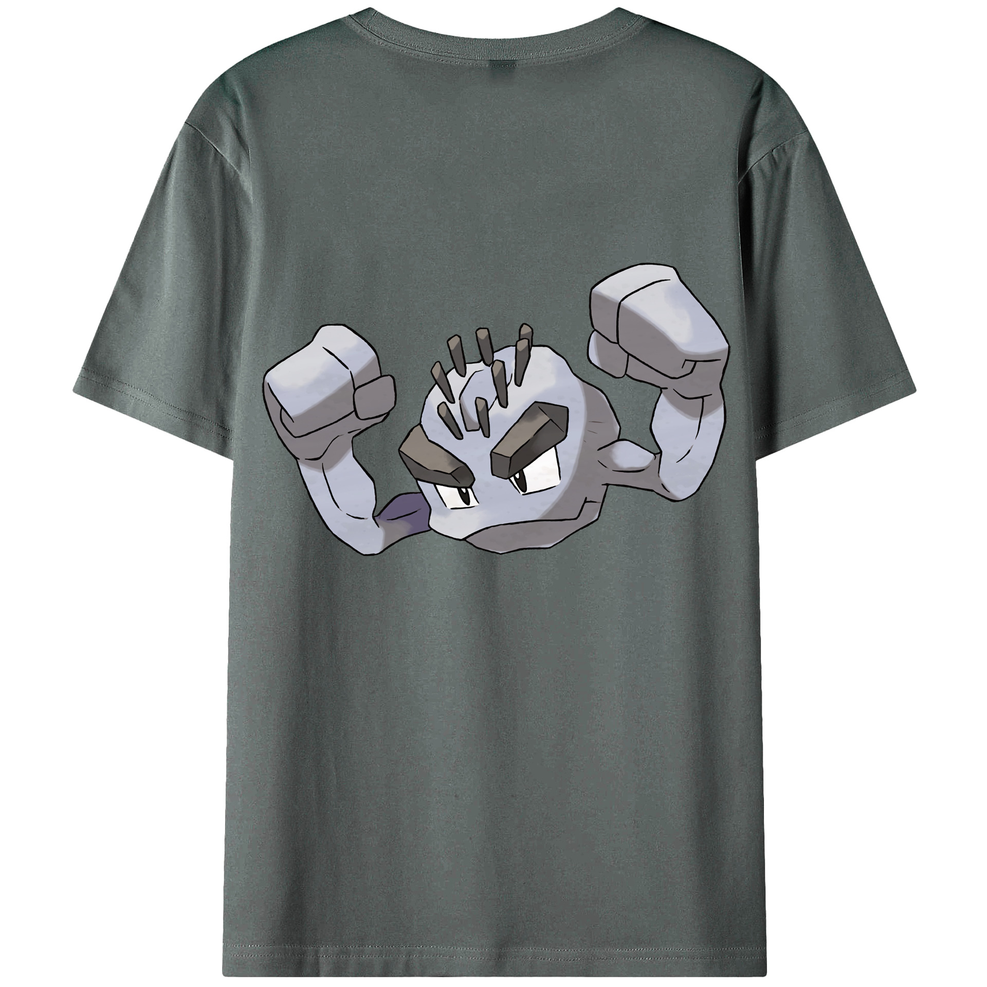 （画像用） ポケットモンスター Pokémon 綿100％ メンズ半袖Tシャツ（バックプリント） 通気性